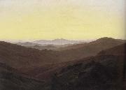 Caspar David Friedrich The Riesengebirge Mountains oil